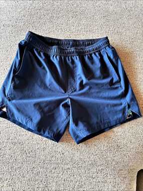 Maamgic Swim Trunks Navy Blue with multicolored liner Small